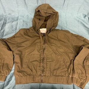Aeropostale Olive Green Hooded Jacket
